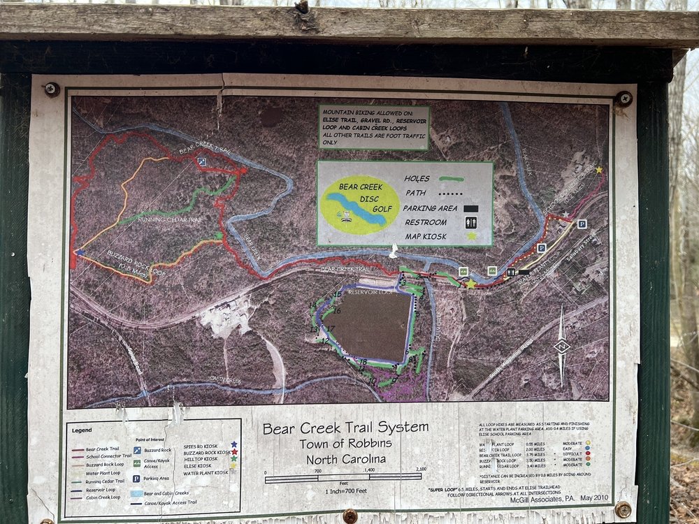 Original 2010 trailhead kiosk map — reference only, no machine-readable data or GIS dataset